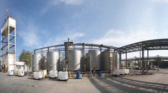 Installation de stockage de produits chimiques sur le site Speichim Processing de Montluçon © Séché Environnement