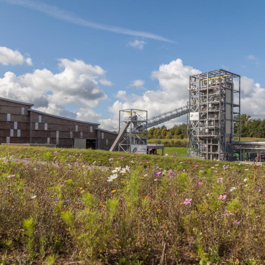 CSR boiler at the Séché Eco Industrie site in Changé, near Laval. © Séché Environnement. Photo : François Vrignaud