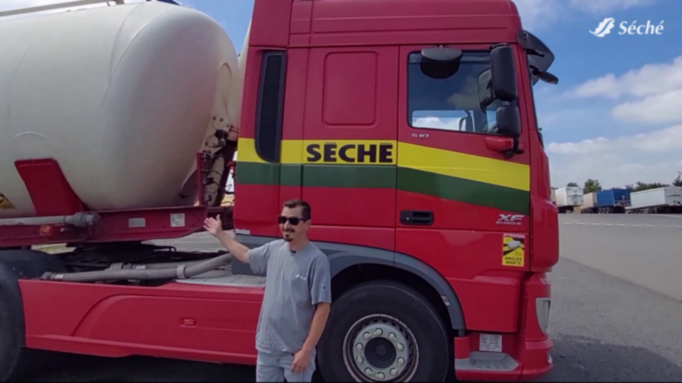 David, tanker driver. © Séché Environnement