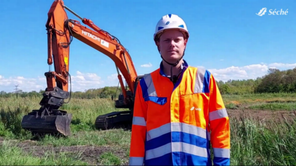 Photo of Hadrien, QSE Engineer © Séché Environnement