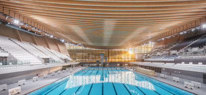 Le Centre Aquatique Olympique de Saint-Denis. ©Nicolas Grosmond