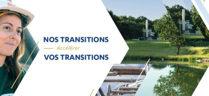 Cover of Séché Environnement's 2023 integrated report. Title : Accelerating our / your transitions