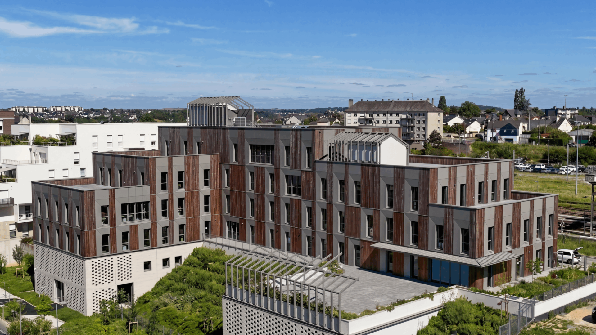 Le Chêne building in Laval (France). The new headquarters of the Séché Environnement group. © Séché Environnement