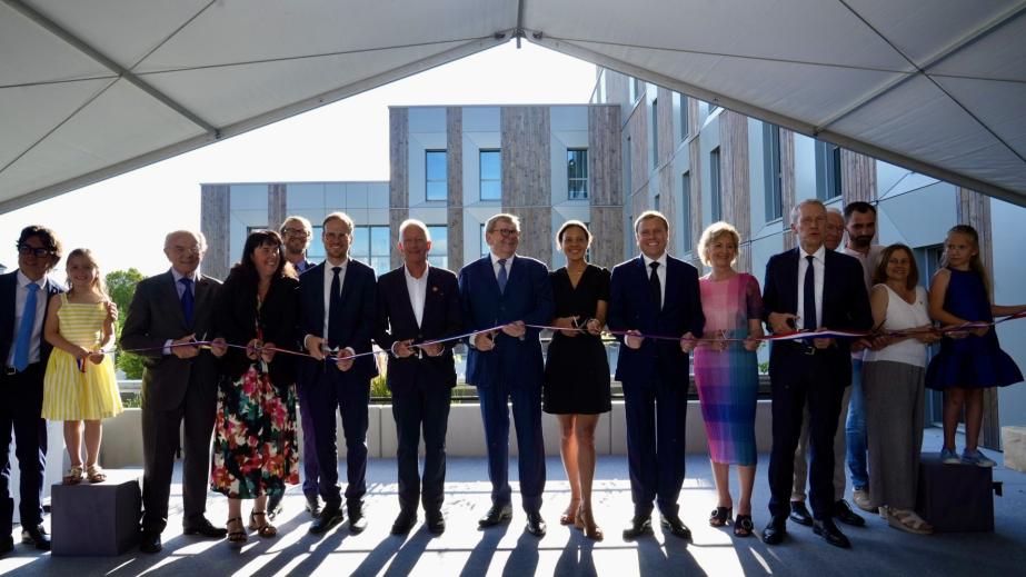 Inauguration of “Le Chêne,” the new headquarters of the Séché Environnement Group in Laval, Mayenne. © Séché Environnement, Photo by Jean-Charles Druais